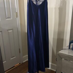 Macy's Blue Lace-Trimmed Nightgown